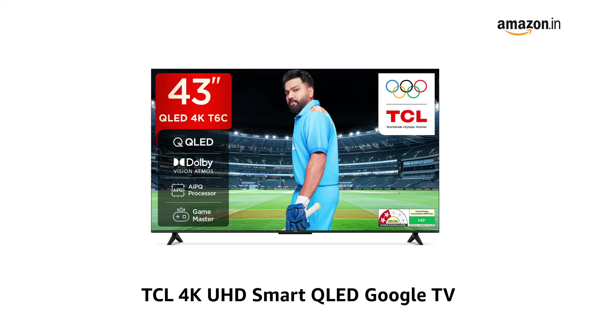 TCL 108 cm (43 inches) 4K Ultra HD Smart QLED Google TV | HDR 10+
